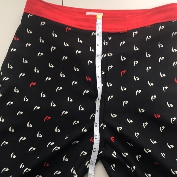 Pinko Black and Red Cropped Pants - Picture 11 of 15